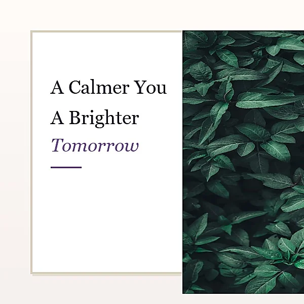 A Calmer You A Brighter Tomorrow